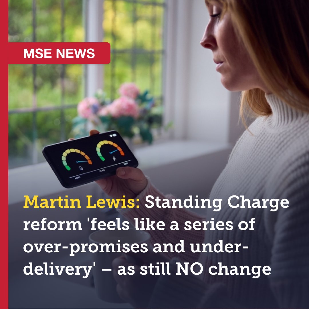 MoneySavingExp's tweet photo. Ofgem's promise to make it compulsory for all firms to offer 'low or no Standing Charge' tariffs has still not materialised, despite the energy regulator saying they'd be introduced by January 2026

https://t.co/eUwmRaqbSo https://t.co/F88QpvAunu