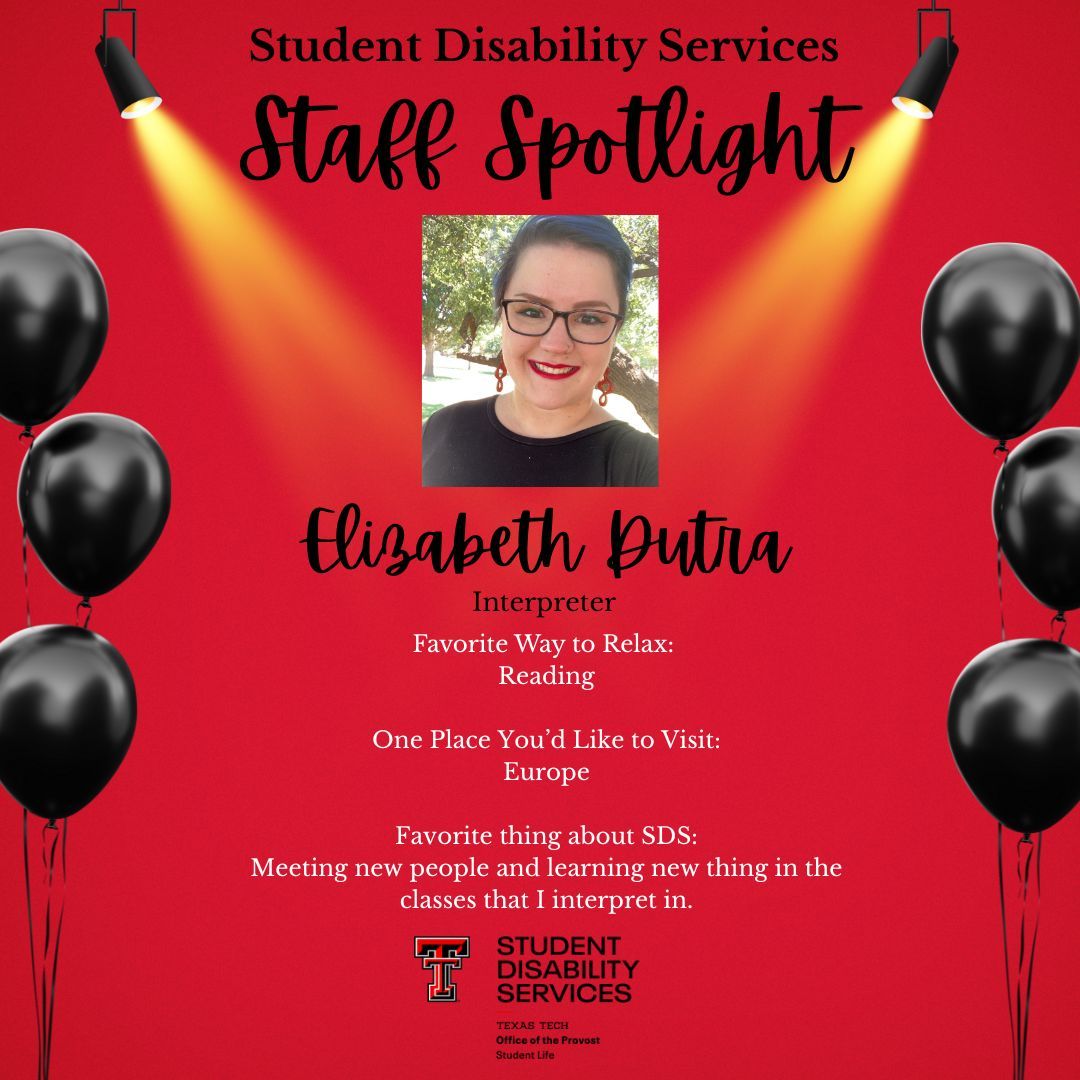 Spotlight on Elizabeth this January, one of our remarkable full-time sign language interpreters. We are grateful for her commitment to ensuring our Deaf and Hard of Hearing students have access both in the classroom and beyond!