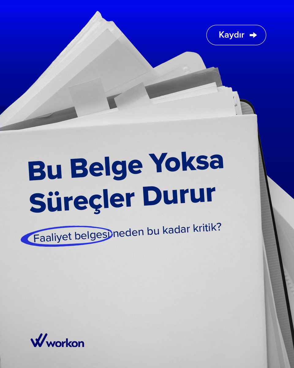 Workonhub's tweet image. Faaliyet Belgesi, şirketin resmi olarak aktif olduğunu gösterir.Eksikse krediler durur, ihaleler kaçar.

İşine odaklan, yasal adres ve resmi süreçleri Workon yönetsin.

#FaaliyetBelgesi #Workon