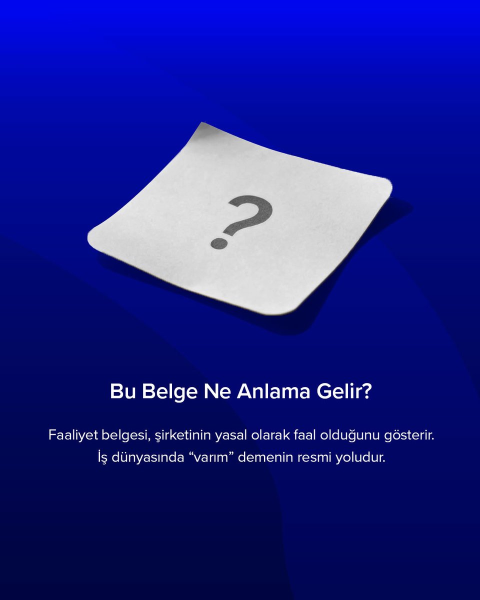 Workonhub's tweet image. Faaliyet Belgesi, şirketin resmi olarak aktif olduğunu gösterir.Eksikse krediler durur, ihaleler kaçar.

İşine odaklan, yasal adres ve resmi süreçleri Workon yönetsin.

#FaaliyetBelgesi #Workon