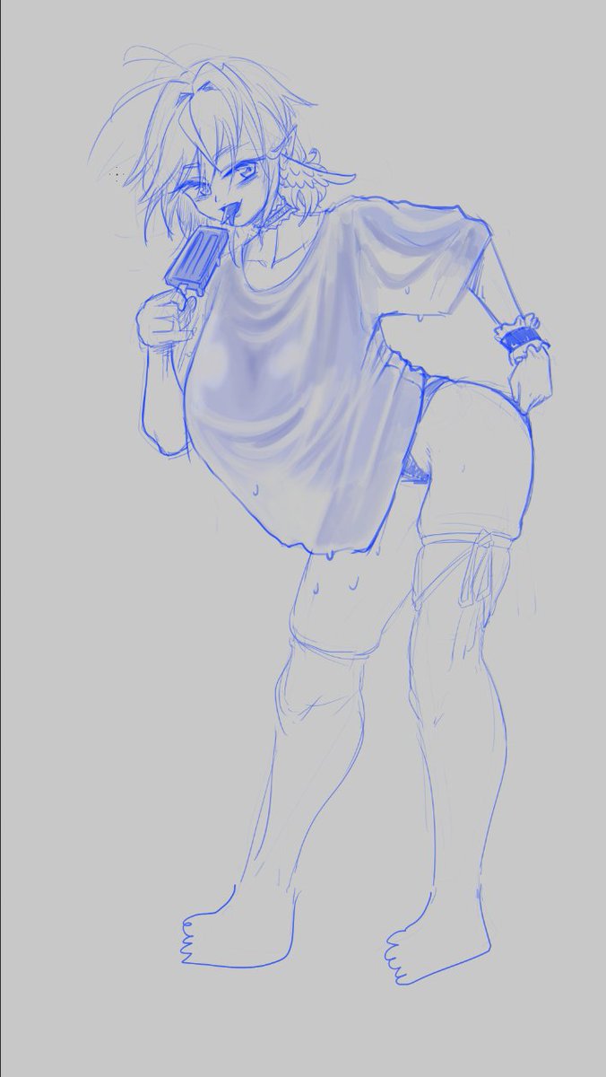 「i give up on how to draw wet shirt thing」|Agitoのイラスト