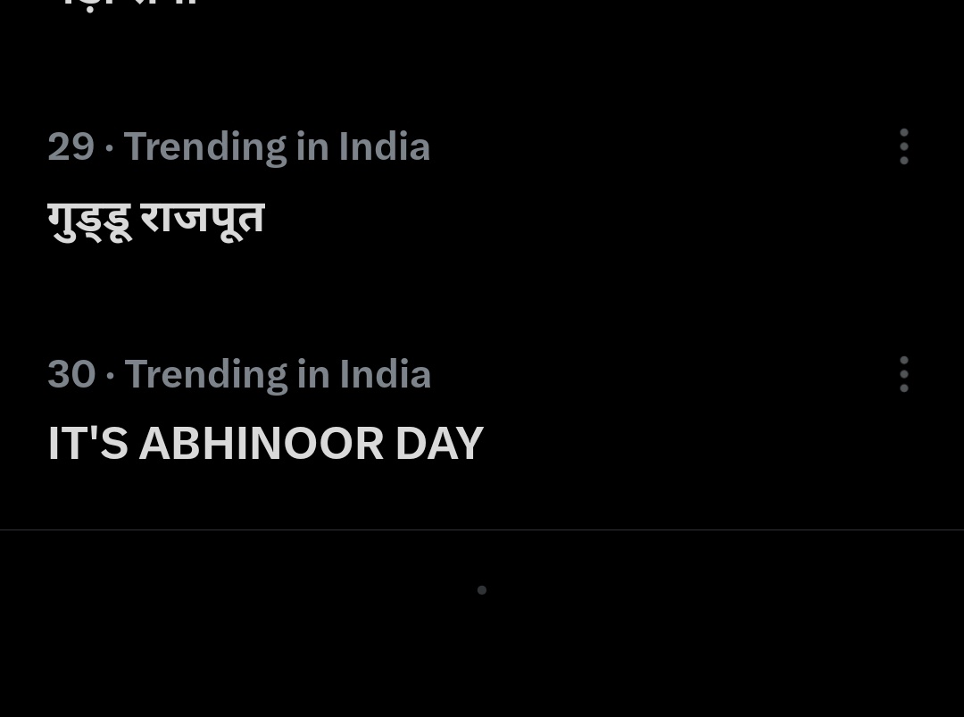 Trending : ) 

IT’S ABHINOOR DAY