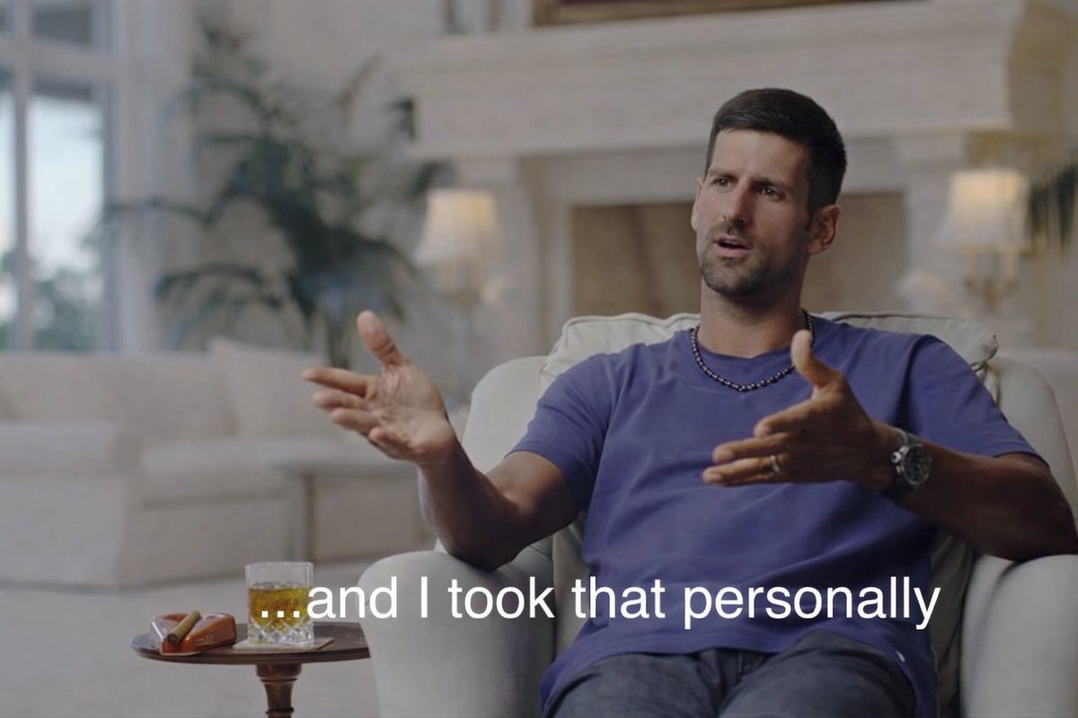 trollsports's tweet image. Reporter: You are chasing Jannik and Carlos

Djokovic: