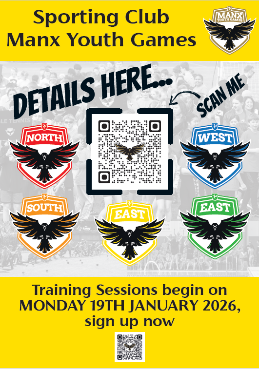 There’s still plenty of time to sign up for the Manx Youth Games! 🔴🟡🟢🟠🔵

All sessions are just £1, and everyone is welcome

Get registered before your next session using the link below:
👉 msr.gov.im/myg
Let’s keep the momentum going!