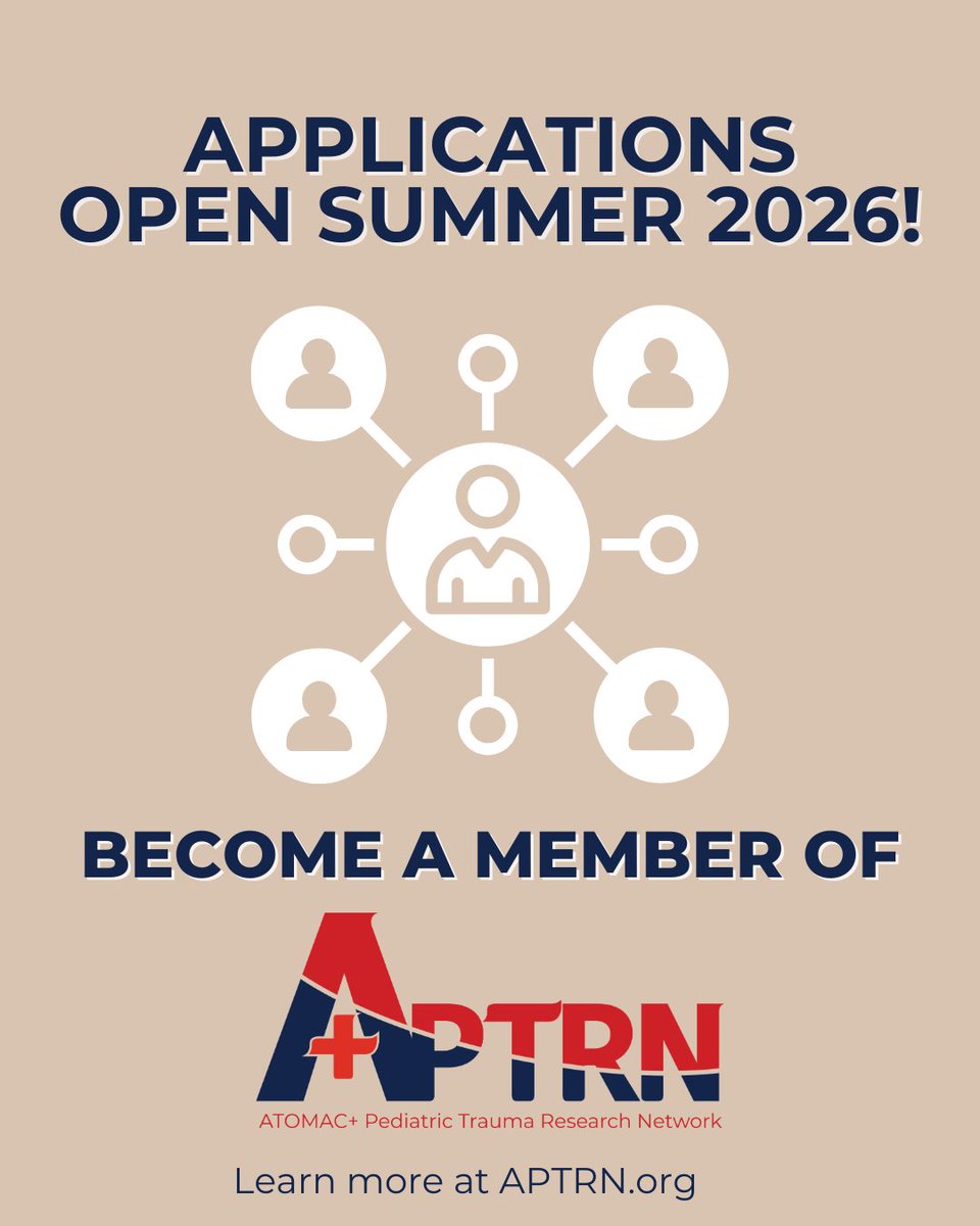 APTRNOfficial's tweet image. Meet our A+PTRN Network. 
By connecting experts across institutions, A+PTRN strengthens research and improves health outcomes.
If you’re passionate about pediatric trauma research, we invite you to join our growing network. 
#APTRN #PediatricTrauma #JoinOurNetwork