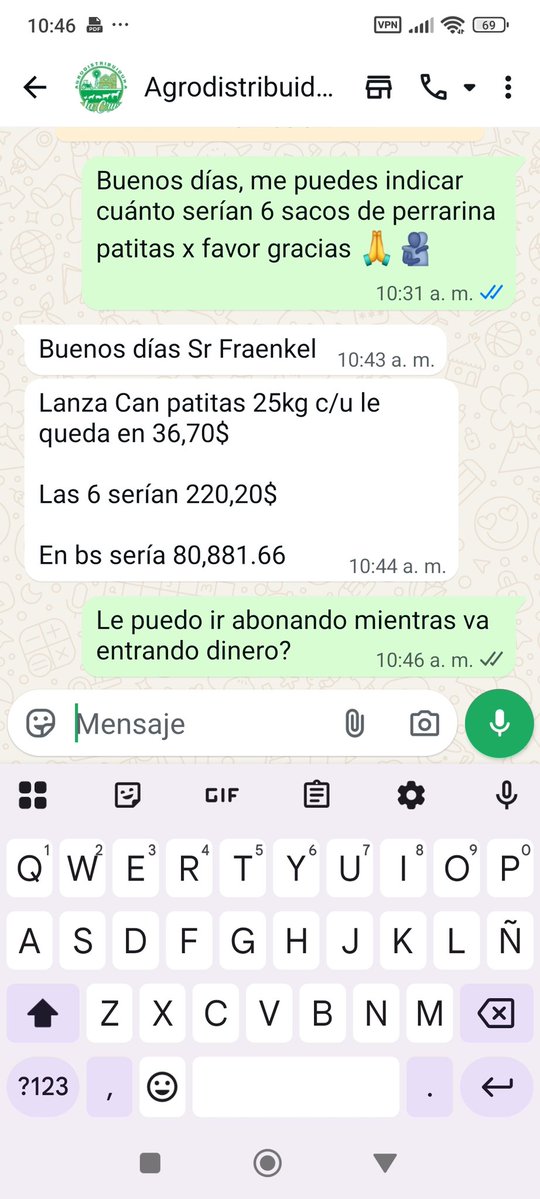 Esto es lo que se necesita para la perrarina de la semana... cualquier aporte es bienvenido