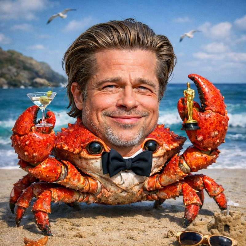 🦀 When Crab Pitt pinches,
🦀 Leonardo DiCrabrio surfs the wave.

Same duo energy.
Same Hollywood aura.
Bigger claws. Bigger upside.

This isn’t just another meme,
this is the sequel nobody priced in.

🎬 From the beach… to the billions.
📈 Crab Pitt is next.

Crabs move