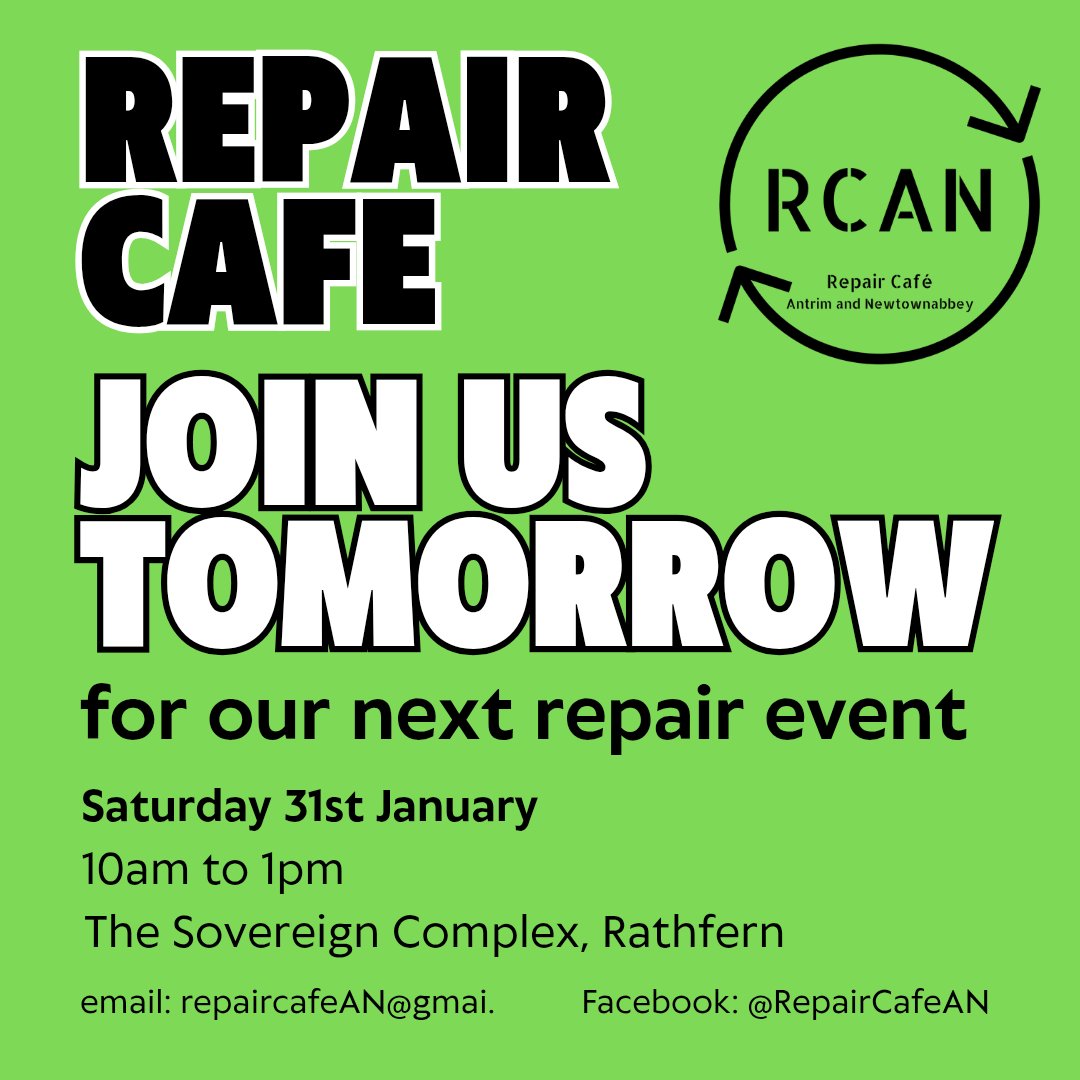 Repair Café Antrim and Newtownabbey tweet media