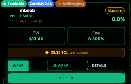 The <a href="/RiftsFinance/">Rifts Finance</a> bot has made approx. 40SOL since it has been added to $BOOB, just think of how much more it can make once $BOOB sees higher prices and how much projects would want it, it's basically free money. Rifts itself also makes SOL from this and buys back &amp; burns $RIFTS.