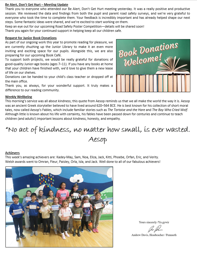 rhosstreet's tweet photo. Good afternoon, Parents and Carers,

Please see attached this week’s Newsletter, Governing Body Newsletter, and information.

Have a great weekend,

Andrew Davis

Headteacher
Rhos St School https://t.co/EjtjGjUeqD