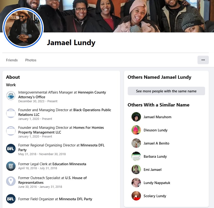 restoreorderusa's tweet image. Jamael Lundy is the Intergovernmental Affairs Manager at Hennepin County Attorney's office.

His boss, Mary Moriarty, is notorious for going easy on violent criminals and leftists. Even Tim Walz once booted her from a case for being too lenient. 

The rot in Minnesota goes deep.