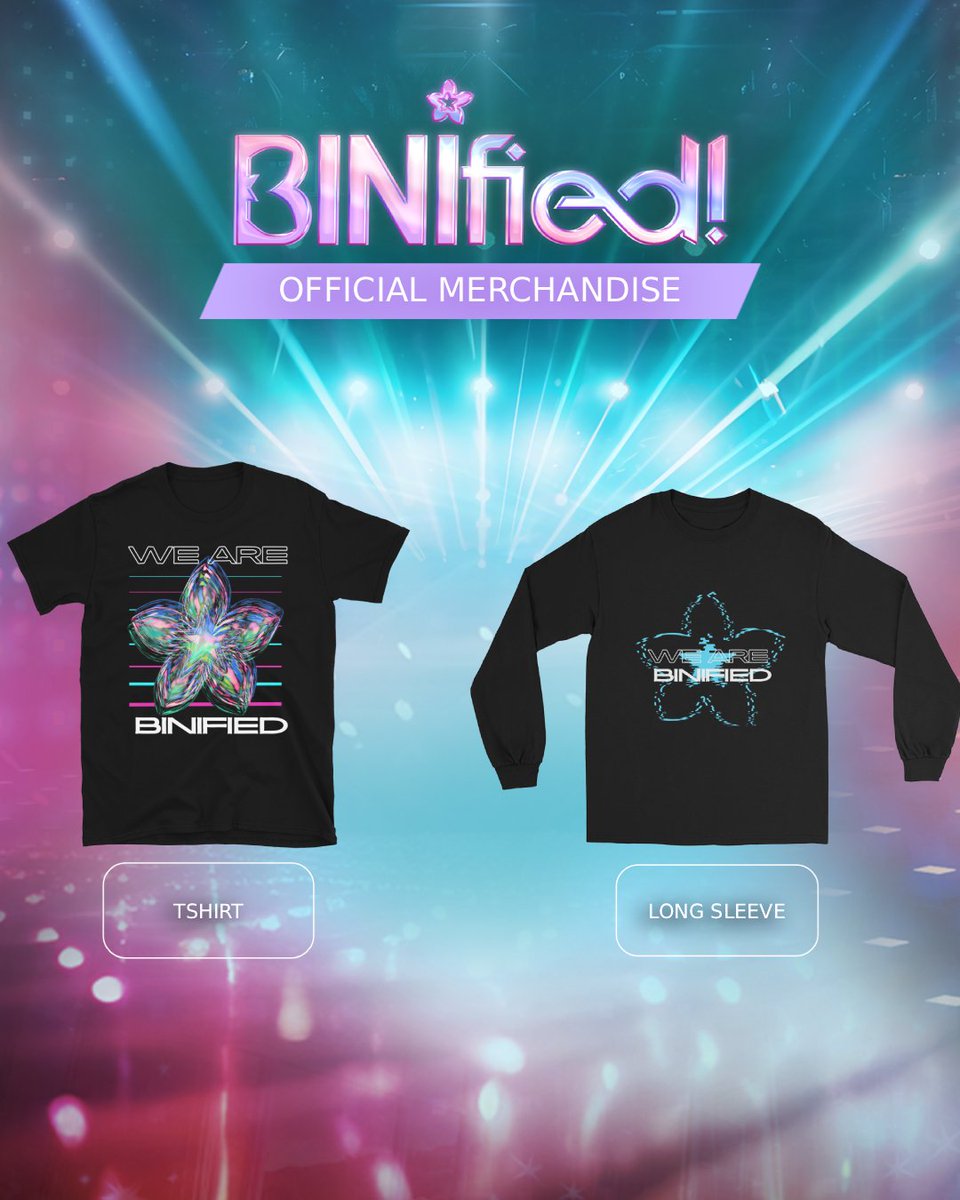 Step into your BINIFIED era! 🌸 Rock BINI’s cyber-electric designs in long and short sleeves! 😍✨

Shop now at the official BINI Global Store:
🔗 shop.abs-cbn.com/collections/bi…

#BINI #BINIFIED