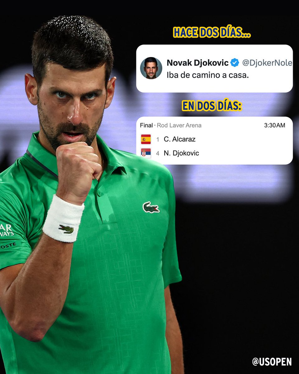 usopen's tweet image. Nunca lo des por descartado 🐐