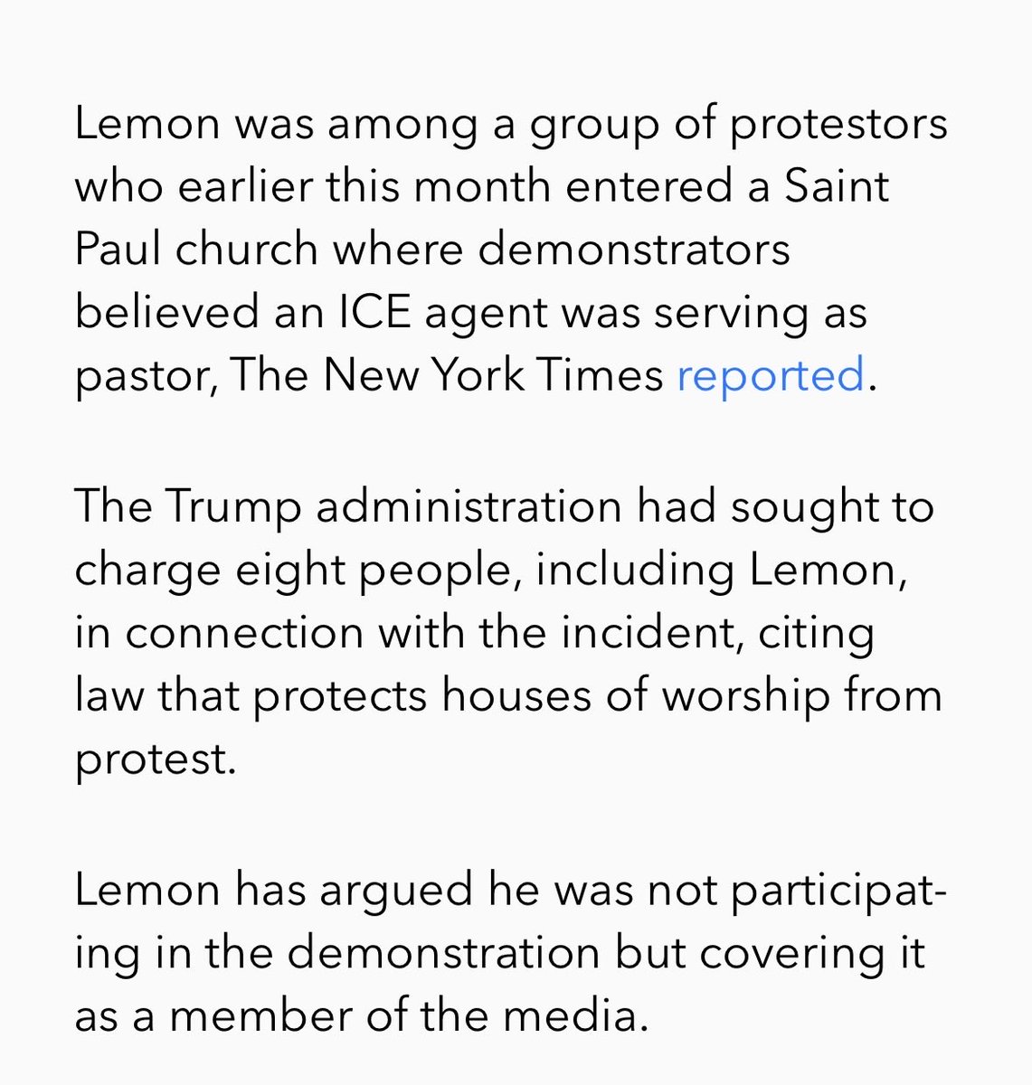 iamchanteezy's tweet image. This is wild. The fact this administration is going after journalists such as Don Lemon proves their are racist AF.