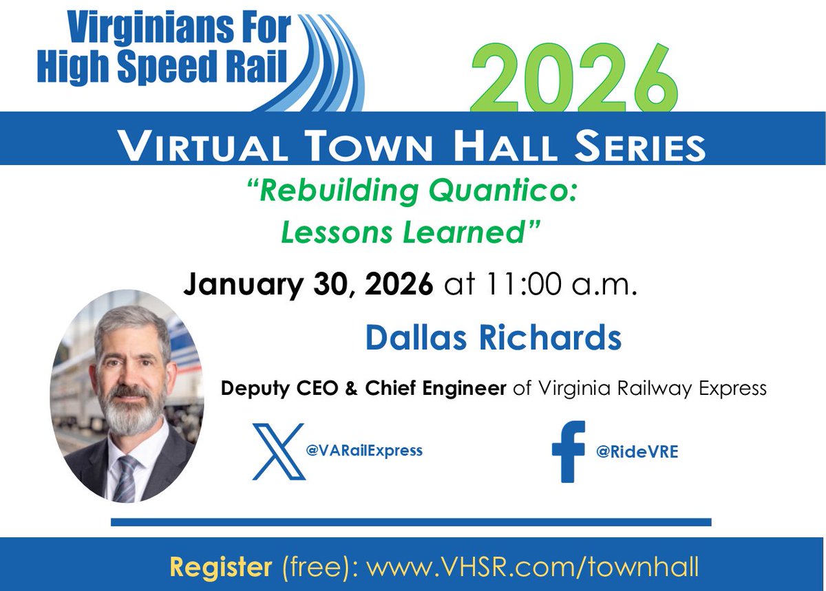Virginians for High Speed Rail (VHSR) tweet media