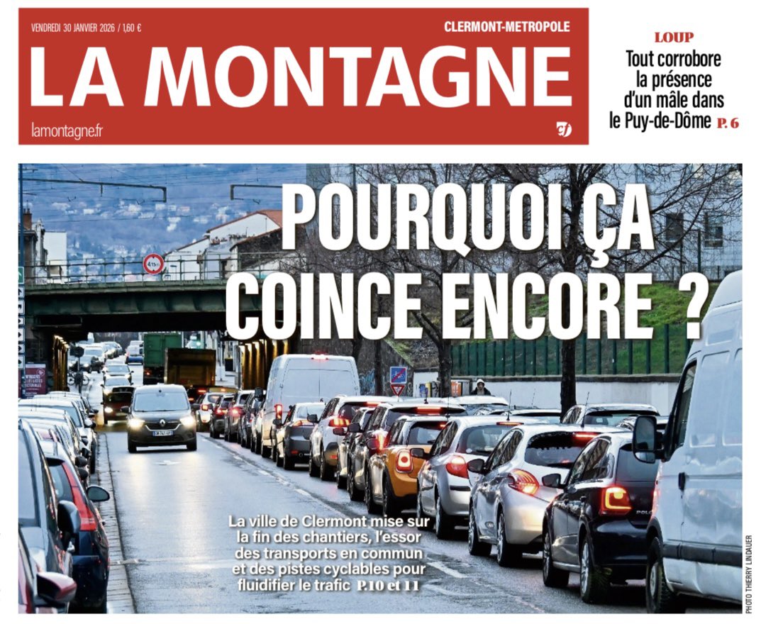CChadefaux's tweet photo. Sur les travaux et la circulation à #ClermontFerrand, Olivier Bianchi a encore menti aux Clermontois.

Le paradis annoncé se révèle être un enfer réel.

« Vivre Clermont », pour certains c’est un slogan, pour nous avec @JulienBony c’est une réalité !

#Bony2026 #Municipales2026 https://t.co/Exl1n8PnYU