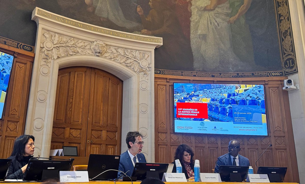 #ICC Deputy Prosecutor Mame Mandiaye Niang participated in the 11th Justice Days at <a href="/AssasUniversite/">Panthéon-Assas université</a> . He shared with the academic community, authorities, partners and legal practitioners the Office's case selection policy and the procedures before the Court.