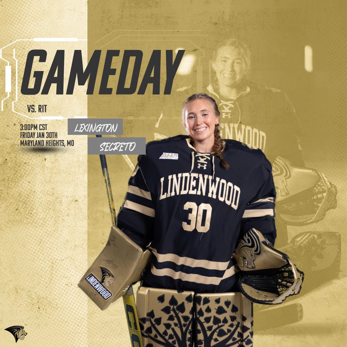 Back at home this weekend as we take on the Tigers!!
🆚RIT
⏰3:00pm CST
📍Maryland Heights, MO
📈lindenwoodlions.com/sidearmstats/w…
📺flohockey.tv