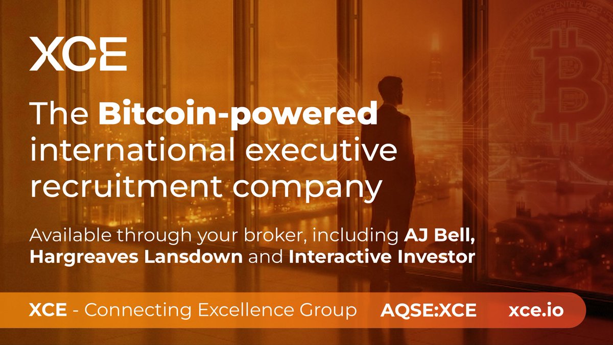 btconlyscott's tweet photo. Big thank you to the Spencer Riley executive recruiting and @XCEofficial team for a fast-paced start to the year.

We have a 4-year history of buying Bitcoin with long-term conviction and uncorrelated operational revenue growth before our IPO last month. Particularly, this January month-end feels like a good time to remind UK businesses starting their BTC balance sheet journey this year that the solution to short-term volatility is long-term consistency matched to levels of conviction.

Big thank you to all our shareholders at IPO and those who have joined us early on the journey to positively disrupt executive recruitment and orange-pill all of the traditional industries who rely on our sector for securing senior-level decision makers! We have an XCE community now pinned on my profile for shareholders, clients and candidates to follow for updates.

A quick roundup of some of the highlights from January and this week:

✅ Spencer Riley: strong senior placements – 67% US-based – focused in AI, consulting, professional services, environmental monitoring, and tech. Driving client growth and operational revenues. With some great conversations with BTC clients and BTC executives too!

✅ XCE BTC Bonds: 2026 Program launched – first 10 BTC tranche fully subscribed & settled.

✅ XCE BTC Treasury: Bitcoin buys to total 41.36 at an average purchase price of ~$80,848, with BTC holdings increased to 51.36 as a result of the XCE BTC Bond and yield increased to 453.6% (if converted).

Great fun joining @RichardByworth & @TimKotzman on the digital conference.

Media nods and other events:
➡️ @yorkshirepost with a very positive MSM article on XCE, following on from a positive @DailyMail article
➡️ @StockBoxMedia for getting into the detail of our plans
➡️ XCE Board lunch with @VijaySelvam viral chart making waves as a result!
➡️ @BitcoinColl thank you for the shoutout for the Bitcoin Business Network input earlier in 2025, awesome to see the fast-paced growth and proud to be a founding member! 🫡

Back to work and back to orange-pilling in the best environment there can be – the one that demonstrates conviction! 🫡