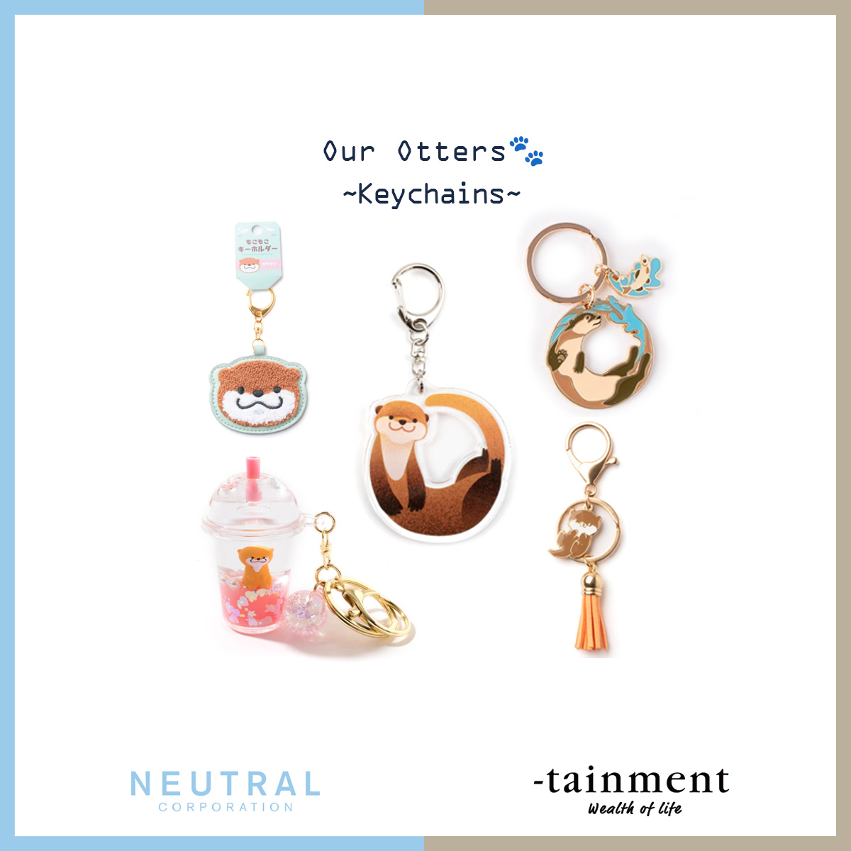 ntrl_1995's tweet image. わたしたちのカワウソグッズ✨

かっこよかったり、かわいすぎたり💕

お求めは  #水族館 とECストアで✨
🛒-tainment #テインメント
tainment.shop

🏢 NEUTRAL CORPORATION
#ニュートラルコーポレーション
ntrl.co.jp

#水族館グッズ #水族館好きさんと繋がりたい #カワウソ