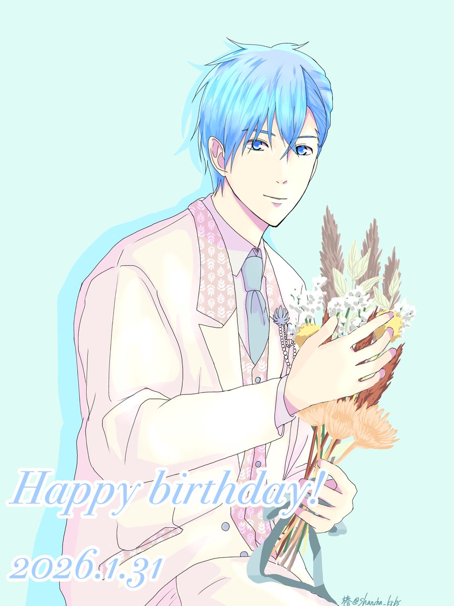 黒子くんお誕生日おめでとうございます！
黒子くんの諦めない強い心に何度も救われています✨これからも仲間たちと最高のバスケを楽しんでください🏀！！

#黒子テツヤ誕生祭2026
#黒子テツヤ生誕祭2026