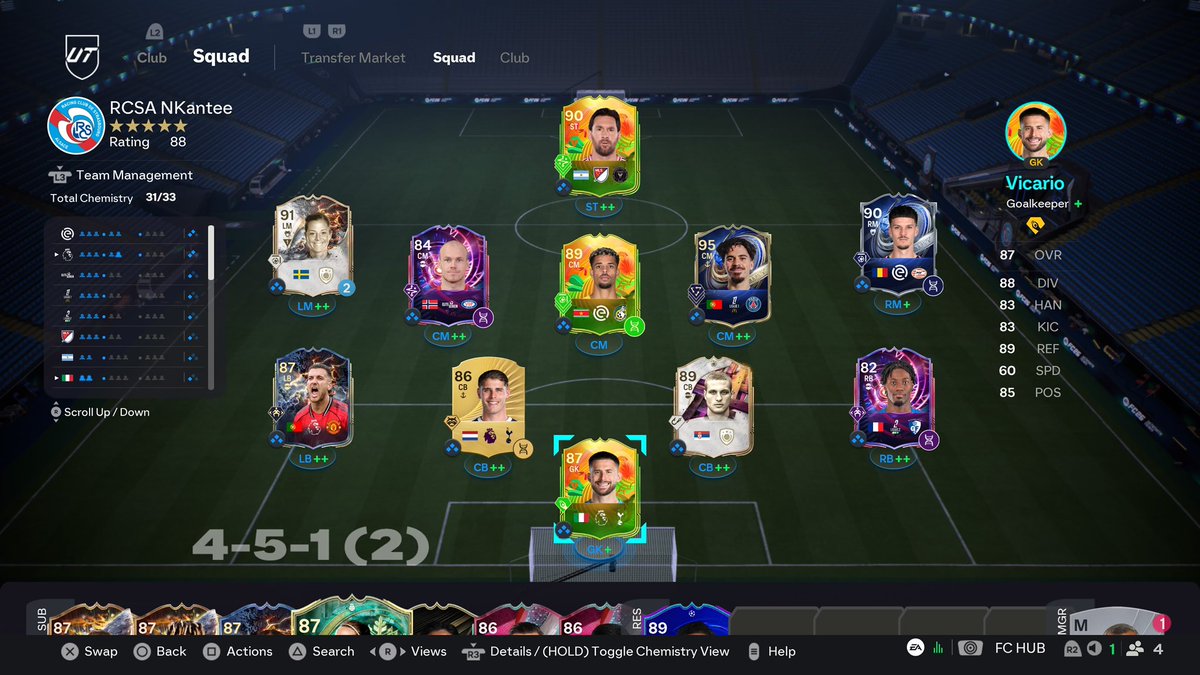 Voici mon équipe pour le dernier Championnat d’Europe de l’année (ça passe trop vite 🥲)

Malheureusement pas d’stream ce week-end, je jouerais le tournoi à Strasbourg au Stade ! 💙🤍

On se retrouve en live lundi soir (très tard pour les chômeurs) pour FutChampions les amis 😀