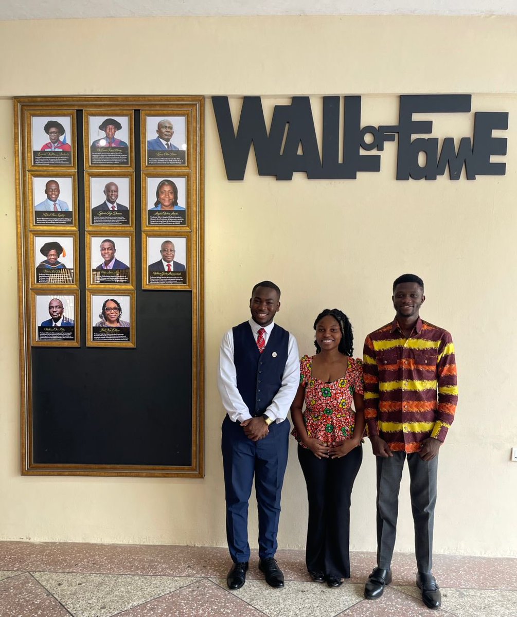 thescisaknust's tweet image. The College of Science(CoS)  has officially unveiled a Wall of Fame, celebrating excellence and recognizing outstanding contributions within the college. A proud moment for the entire management and student body.

#ThisIsSCISA    #KNUST