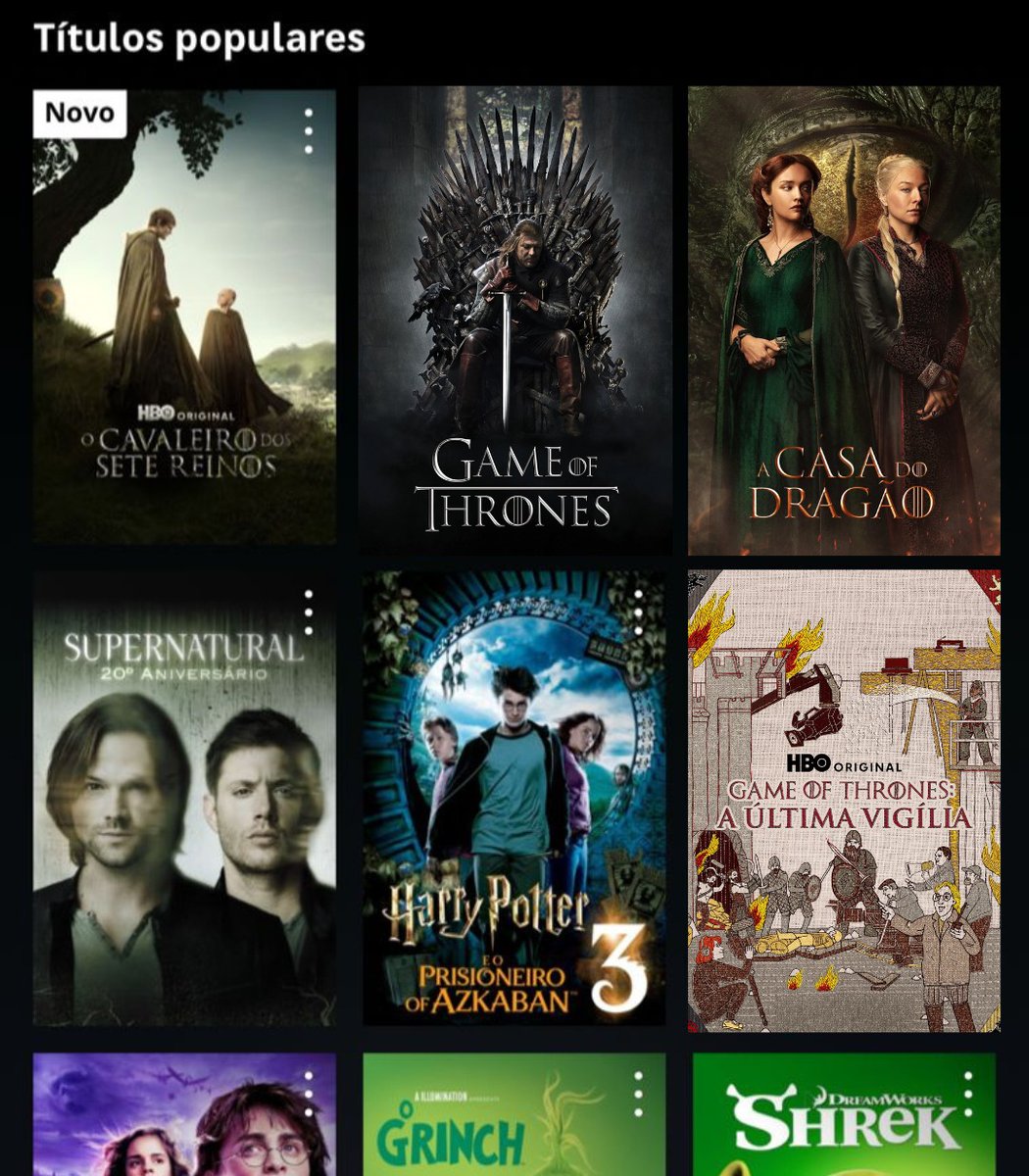 HITOU! O Cavaleiro dos Sete Reinos é a série #1 no Top 10 da plataforma.

Além da série, todo o universo de Game of Thrones está na HBO Max, reunindo as 8 temporadas de GOT, até o spin-off House of the Dragon. Afinal, a HBO Max é a casa de GOT. #publi
