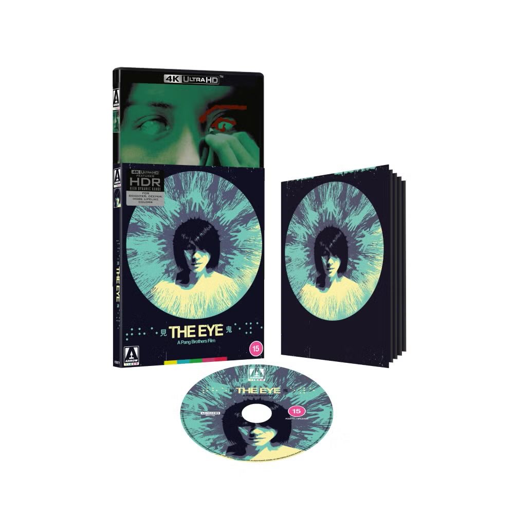 Coming to 4K UHD 4/20 from Arrow Video 

The Eye Limited Edition 4K UHD

4K ULTRA HD BLU-RAY LIMITED EDITION CONTENTS

Brand new 4K restoration by Arrow Films
4K (2160p) Ultra HD Blu-ray presentation in Dolby Vision (HDR10 compatible)
Original lossless Cantonese DTS-HD MA 5.1