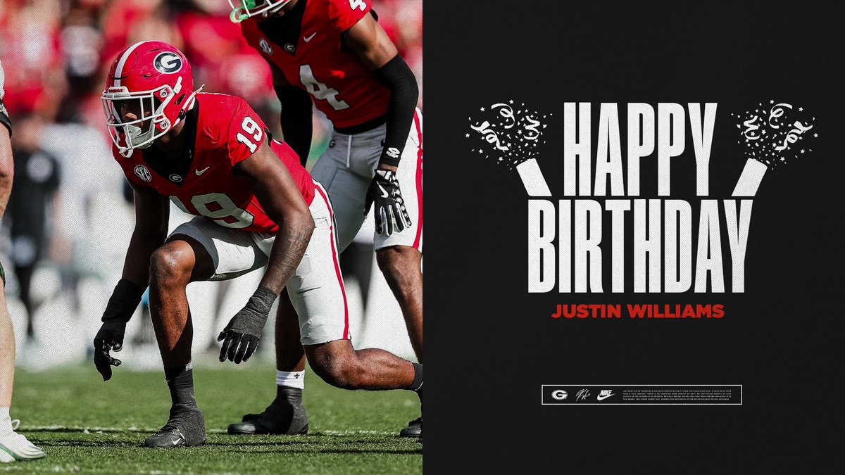 Happy Birthday, <a href="/Justinwilliamz4/">Justin Williams</a> 

#GoDawgs