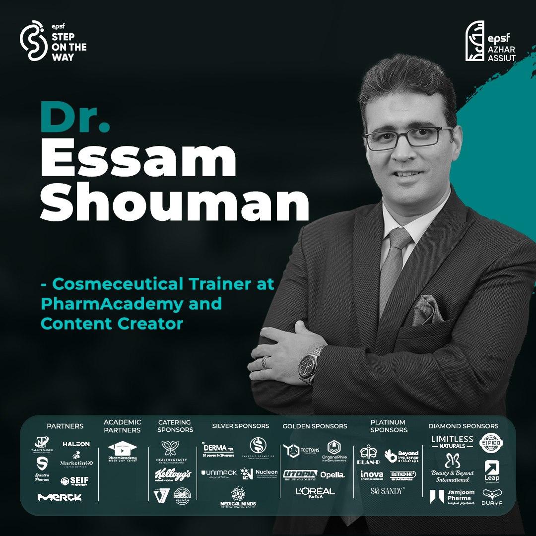 EPSF_Azhar_a's tweet photo. Excellence is built where knowledge meets mastery. ✨🩵

Honored to welcome Dr. Essam Shouman
Cosmeceutical Trainer at PharmAcademy &amp; Content Creator.

#SOTW18
#Step_in_Stand_out 
#EPSF_Azhar_Assiut https://t.co/bHDjxCXzxO