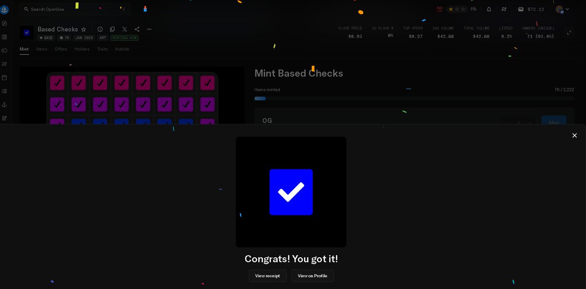 tahaflipo's tweet image. minted x1 @Based_Checks