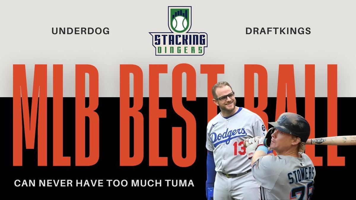 🔄The Stacking Dingers Show EP57🔄

Our old pal <a href="/toomuchtuma/">Brendan Tuma</a> joins us on this episode. We talk to him about resetting what you think you know about MLB best ball and questioning your priors. It’s not to be missed!

🔗Links Below 👇