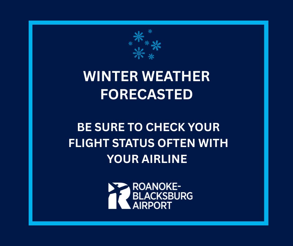 Roanoke-Blacksburg Airport tweet media