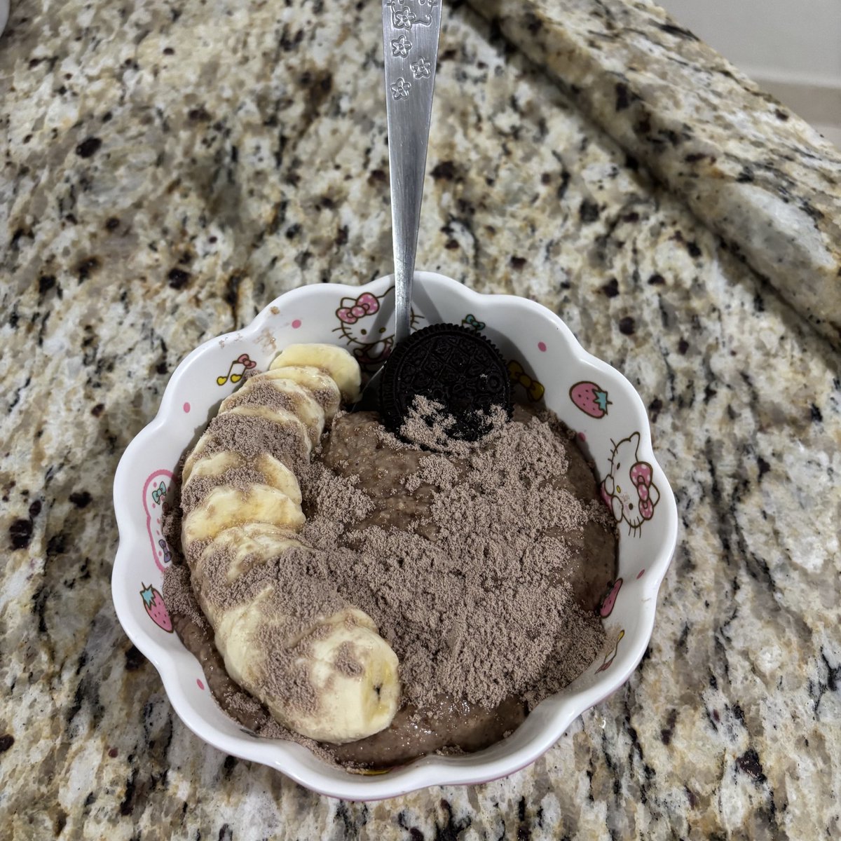 esqueci de postar a janta de ontem
mingau de chocolate delicia