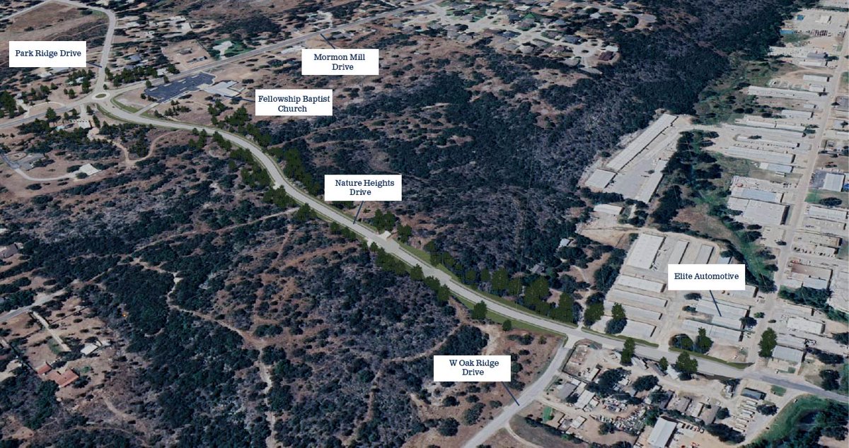 The City of Marble Falls is beginning the Nature Heights Drive Extension Project to improve safety, connectivity, and long-term durability in the area. The project will construct about 3,600 feet of roadway, extending Nature Heights Drive from U.S. 281 to Mormon Mill Drive, and