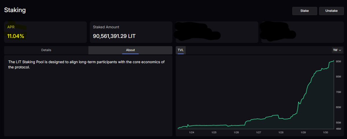 Learn to recognize good opportunities where they exist. An 11% APR is a good reason to start staking $LIT.

🕯️🔥