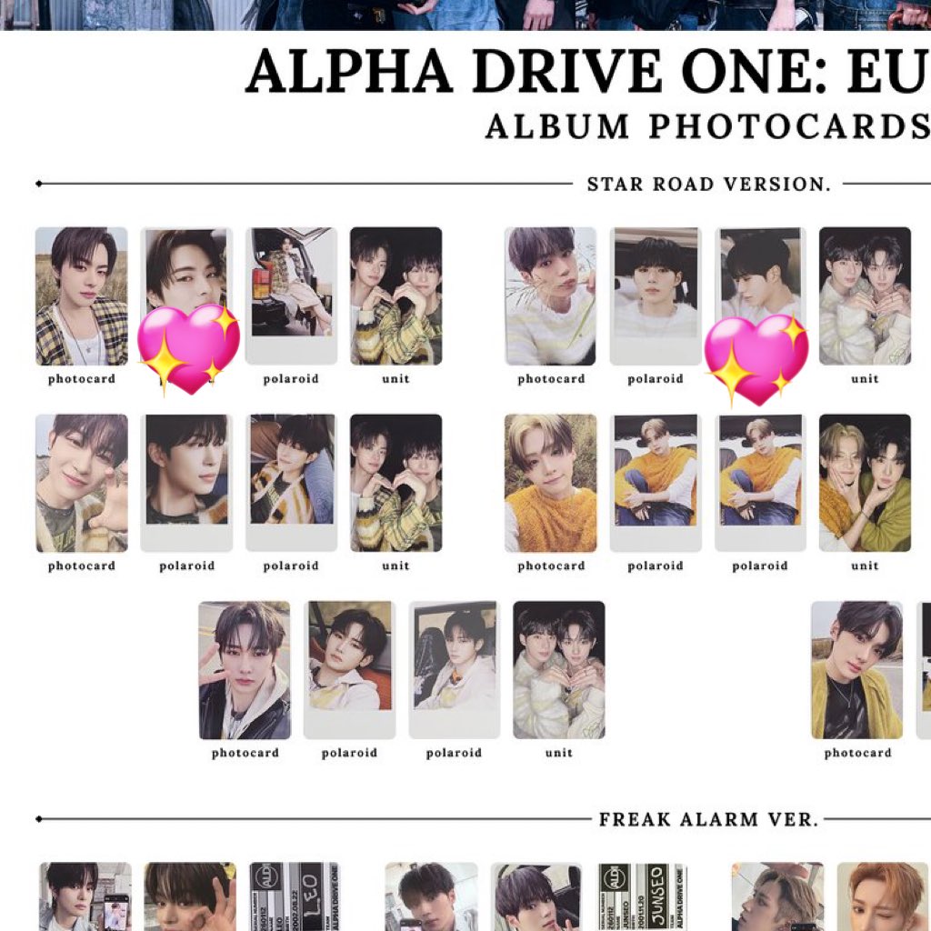 ysdyn__0512's tweet photo. ALPHA DRIVE ONE ALD1 トレカ 交換 EUPHORIA アルバム

譲 画像1star roadポラ アルノ サンウォン アンシン
求 画像2同種 リオ ジュンソ

3/13 ショーケース手渡し、また郵送での交換可能です。
お気軽にお声がけ下さい(❁ᴗ͈ˬᴗ͈) https://t.co/BiDaacwoUr