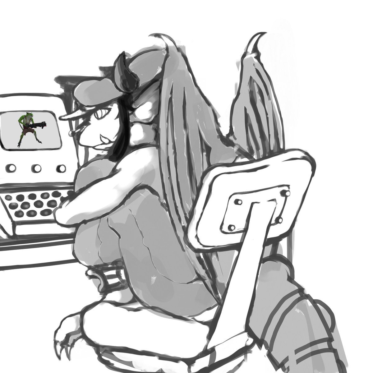 ars_lunar's tweet photo. On the puter https://t.co/r8vpaQPnL3