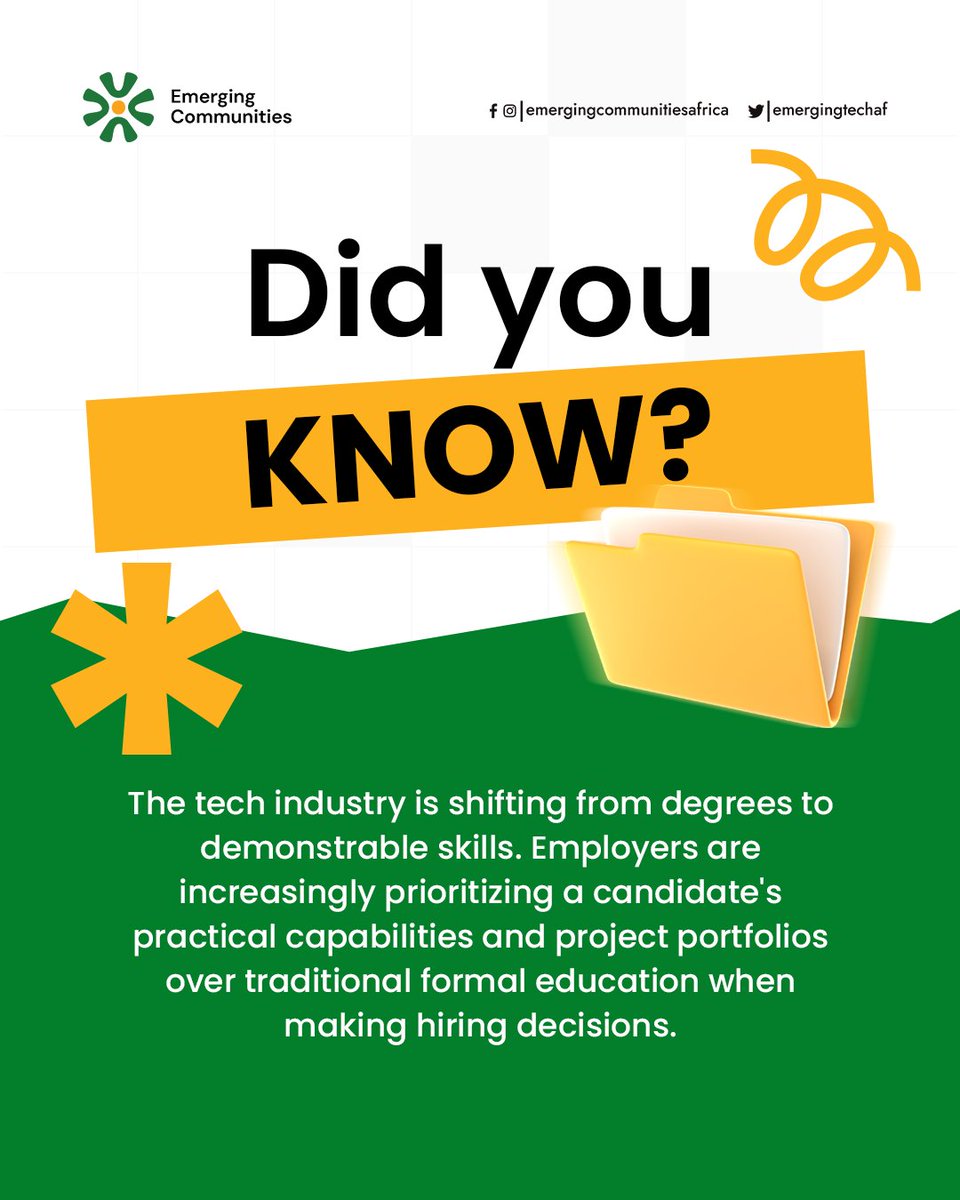Did you know?
Across today’s labour market, practical skills and real experience are becoming as important as formal qualifications.

For young people, access to the right skills can change how opportunities show up.

#emergingtechAF #techliteracy #IBMSkillsBuild