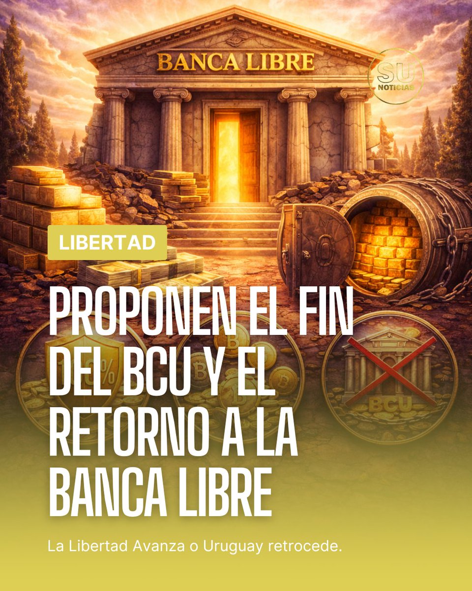 <a href="/LLA_UY/">La Libertad Avanza en Uruguay</a>  impulsa una reforma radical: eliminar el monopolio del Banco Central y restaurar la banca libre con encaje del 100 %. La propuesta busca devolver el derecho de propiedad al depositante y terminar con los ciclos de inflación generados por la reserva fraccionaria.