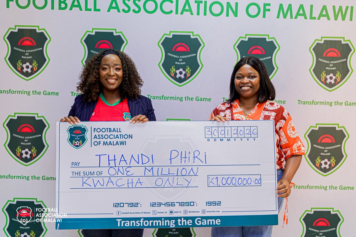 Thandi Phiri is the winner of the Scorchers WAFCON Kit Limited Edition Design Competition.

Read More : fam.mw/thandi-phiri-w…