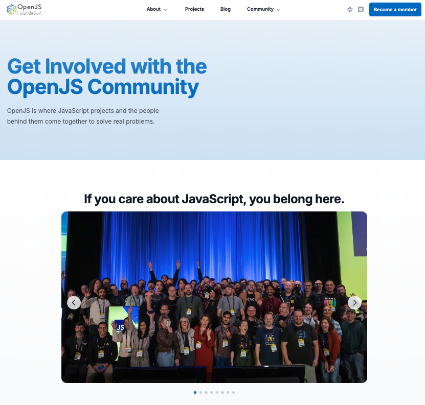OpenJS Foundation tweet media