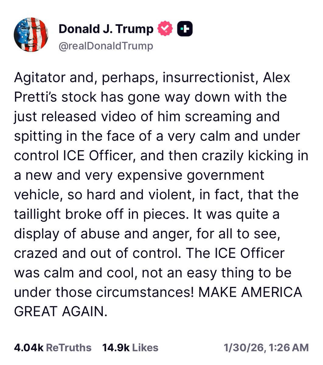 President Trump BLASTS agitator Alex Pretti