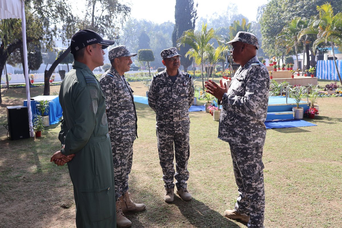 timesofindia's tweet image. #InPics | While the nation celebrated the 77th #RepublicDay with parades, flypasts, and ceremonies, the Delhi Integrated Air Defence Centre, coordinated by the Indian Air Force, kept Delhi NCR skies secure. Multiple agencies, including the #Army, #Navy, #Delhi Police, SPG, NSG,