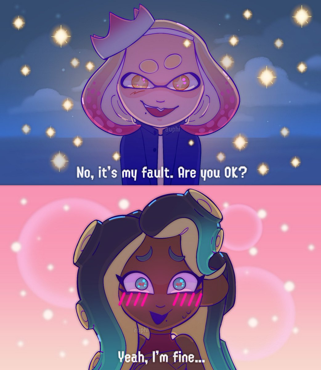 c0rres's tweet image. pearlina drawing based off that 1 part of the tomodachi direct IMSOEXCITED #splatoon #pearlina