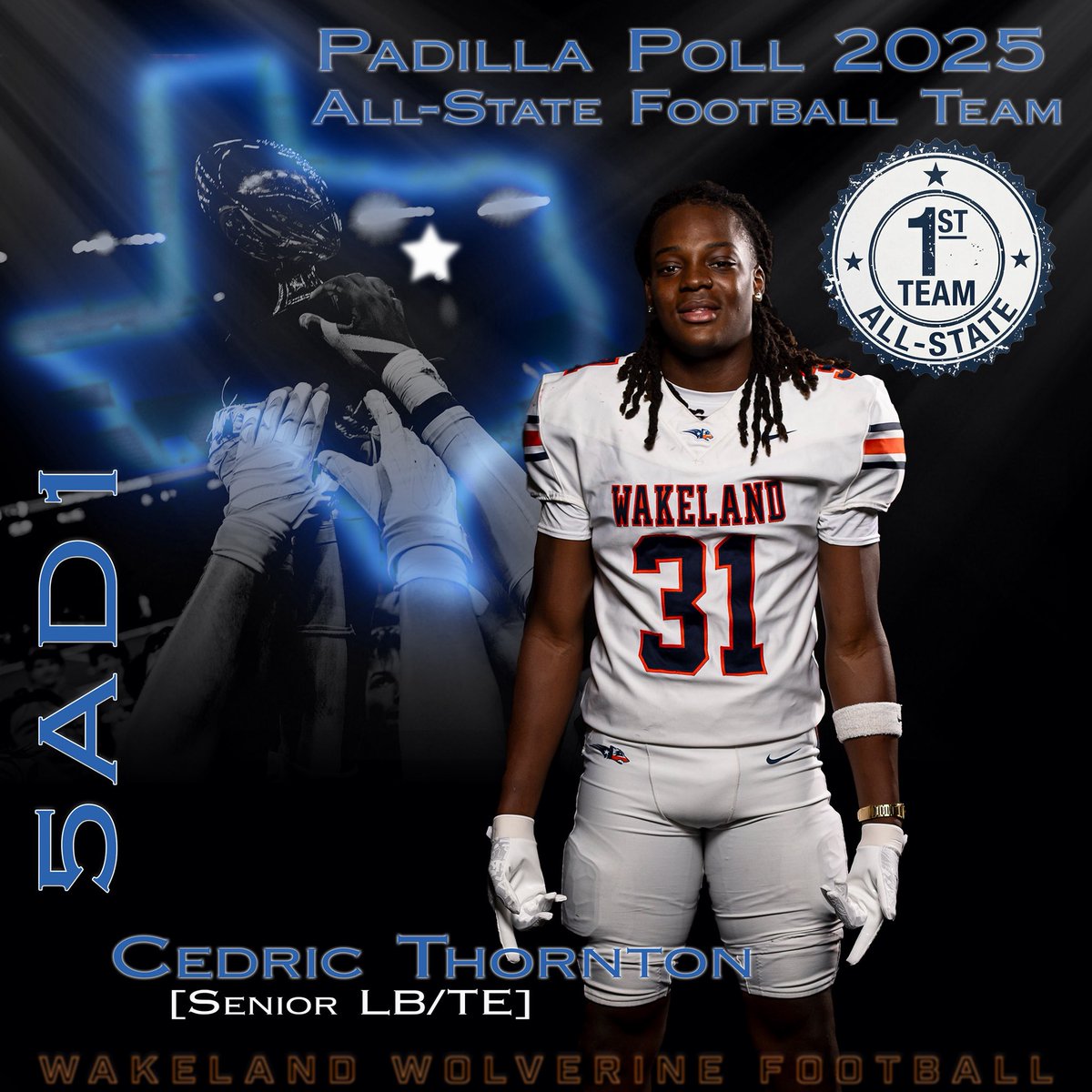 Wakeland Wolverine Football tweet media