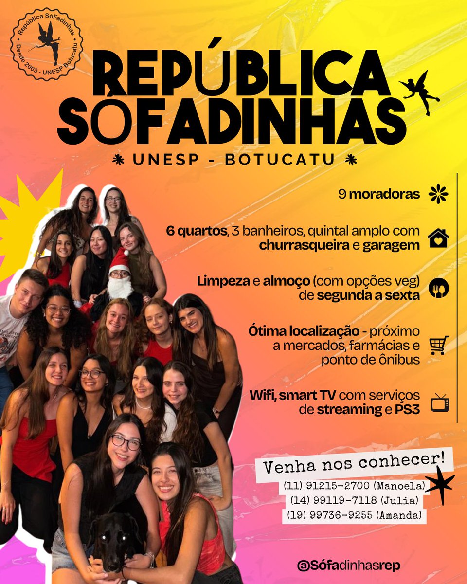 bsoarezss's tweet image. VOCÊ AÍ 🫵📷 PASSOU NA GRANDIOSA UNESP BOTUCATU 📷E TA PROCURANDO UMA CASINHA LINDA 📷 PRA VIVER OS MELHORES ANOS DA SUA VIDA??? 📷A REP SÓFADINHAS 📷 ESTÁ DE PORTAS ABERTAS PRA TE CONHECER!!!! 📷📷 PARABÉNS PELA APROVAÇÃO BIXETINHAS 📷📷📷📷 💓💕💞💓💗💖💘💝