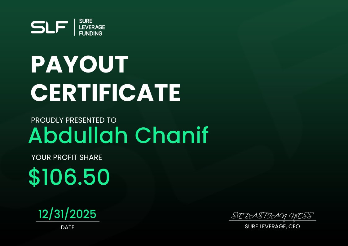 AbdullahChanif's tweet photo. My second payout with @SureLeverage 
Initial capital for purchasing an $5K account = $30. Total net profit after deducting capital and payout fees = $198 ROI 660% in 2 months. with small profit consistency (25%)  I think it could be a little easier to achieve. Soon $25k account. https://t.co/HYuoOj27BS