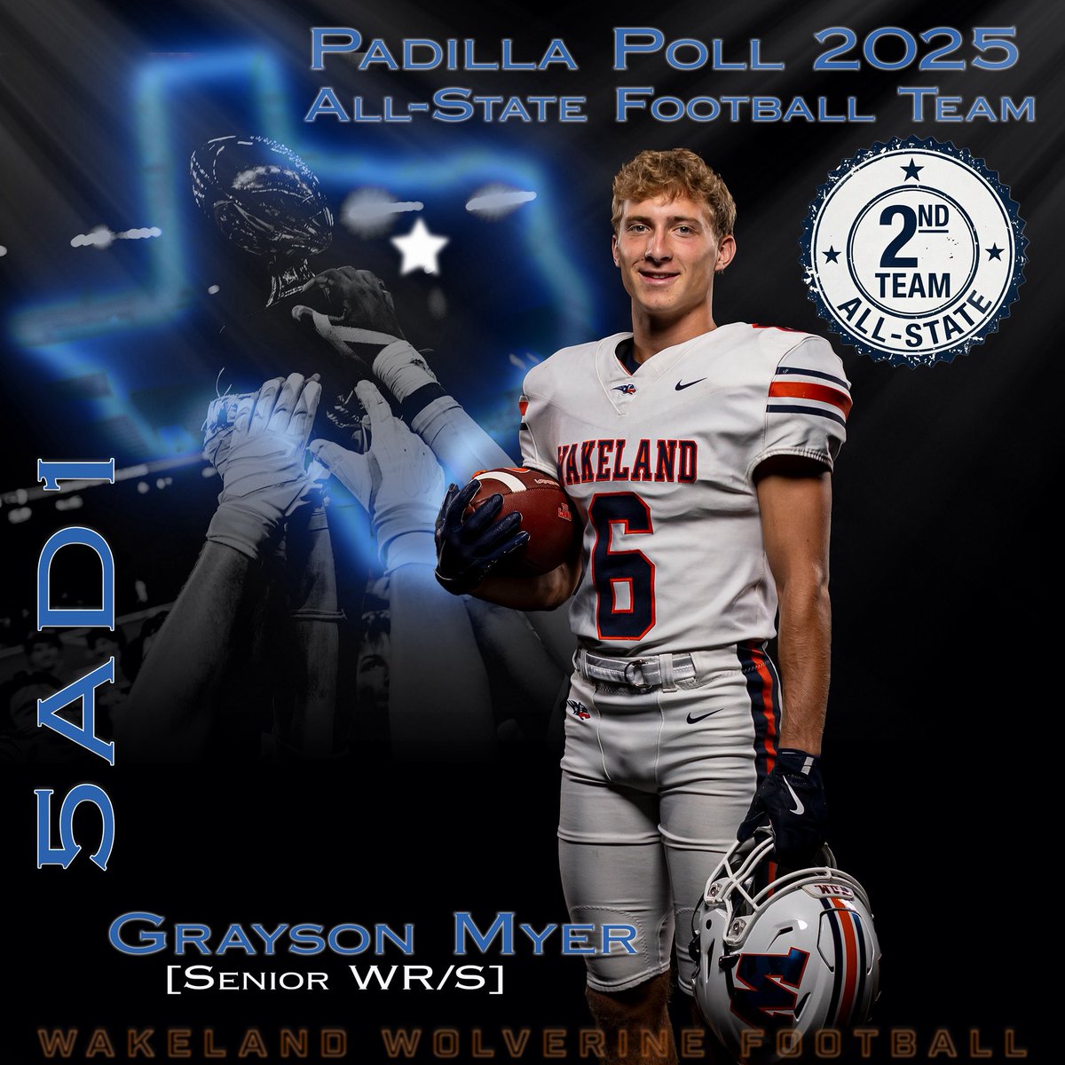 Wakeland Wolverine Football tweet media